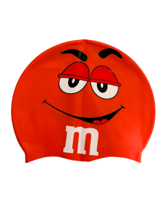 Gorra De Natación M&m Luneta Roja