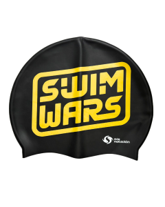 Gorra De Natación Swimwars Starwars Negra Masnatacion
