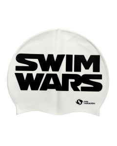 Gorra De Natación Swimwars Starwars Blanca Masnatacion