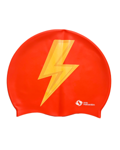 Gorra De Natación Flash Rayo Roja Masnatacion