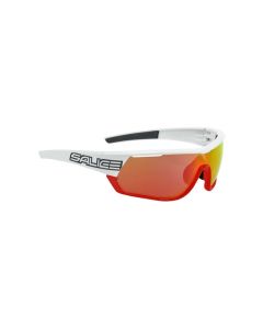 Lentes Salice 016RW Blanco y Rojo Mica Rojo