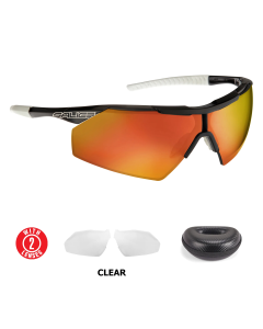 Lentes Salice 004P Negro Mica Rojo