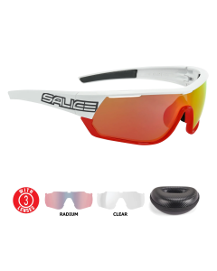 Lentes Salice 016RWP Blanco y Rojo Mica Rojo