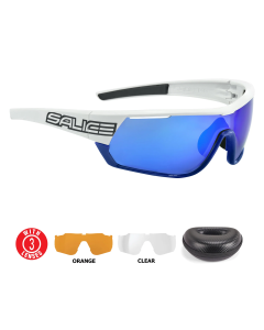 Lentes Salice 016RW Blanco y Azul Mica Azul