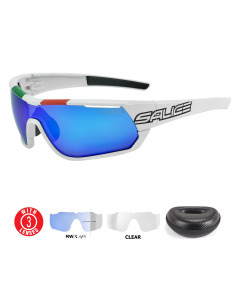 Lentes Salice 016ITARWX Blanco ITA Mica Azul