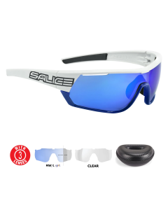 Lentes Salice 016RWX Blanco y Azul Mica Azul