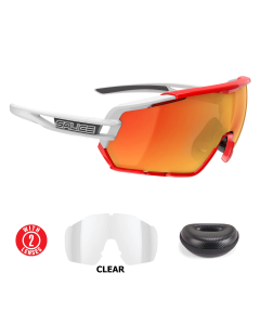 Lentes Salice 020RW Blanco y Rojo Mica Rojo