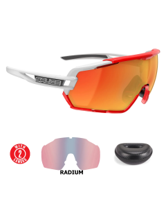 Lentes Salice 020RWP Blanco y Rojo Mica Rojo