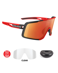 Lentes Salice 022RW Negro y Rojo Mica Rojo