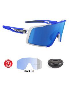 Lentes Salice 022RWX Blanco y Azul Mica Azul