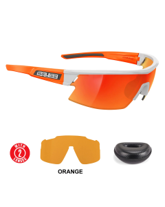 Lentes Salice 025RW Blanco y Naranja Mica Rojo