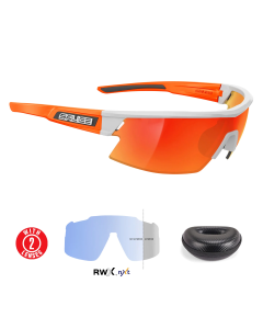 Lentes Salice 025RWX Blanco y Naranja Mica Rojo