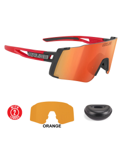 Lentes Salice 026RWS Negro y Rojo Mica Rojo