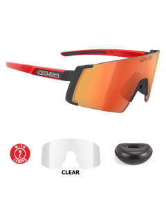 Lentes Salice 027RW Negro y Rojo Mica Rojo