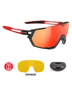 Lentes Salice 029RW Negro y Rojo Mica Rojo