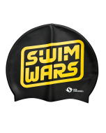 Gorra De Natación Swimwars Starwars Negra Masnatacion