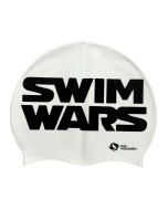 Gorra De Natación Swimwars Starwars Blanca Masnatacion